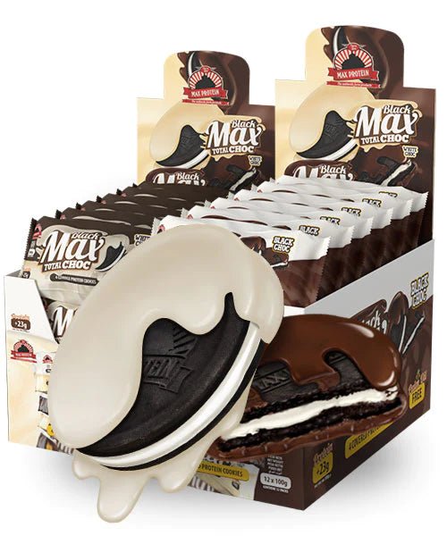 GALLETAS BLACK MAX TOTAL - CHOC | 12 Packs (48 Uds) - ZEUS FN